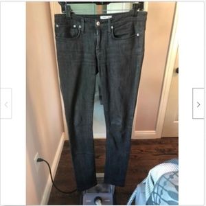 HELMUT LANG Black Washed Denim Skinny jeans SZ 28